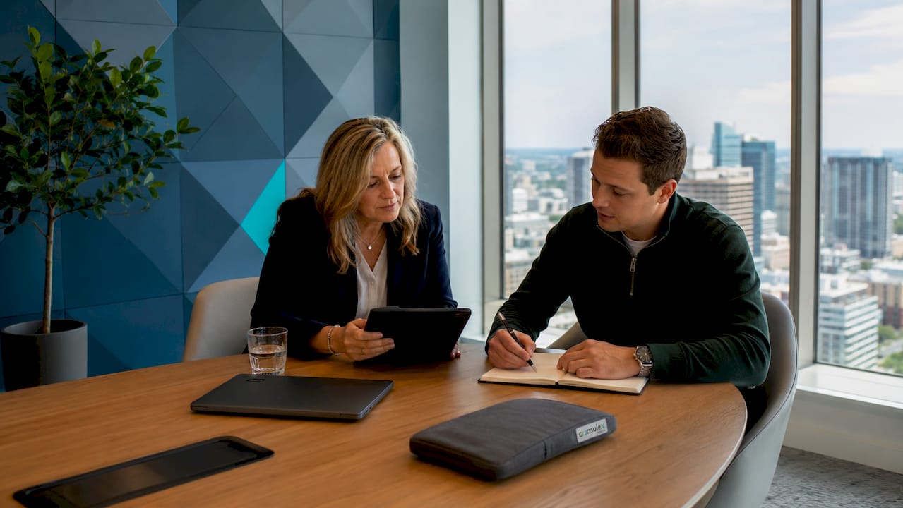 Twee collega’s nemen de interne audit voor hun rekening.